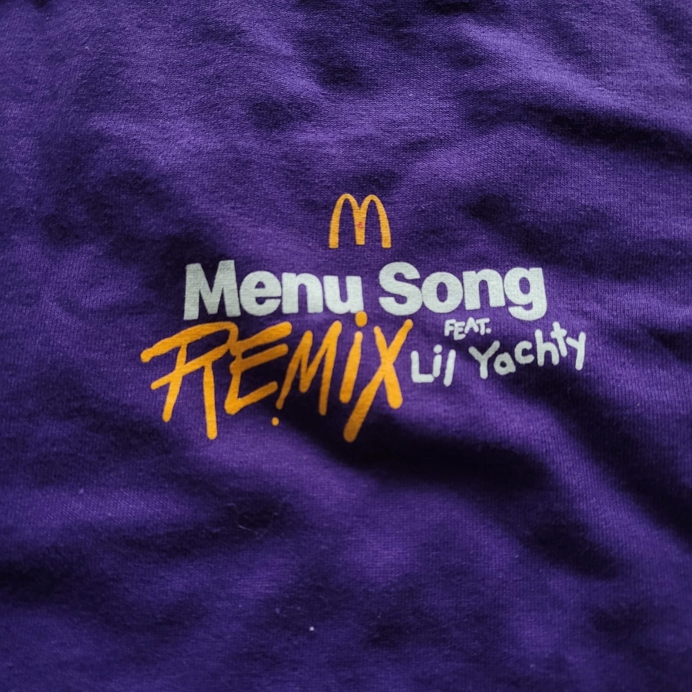 Lil yachty Menu Song Remix McDonald's Tshirt - Picture 7 of 8